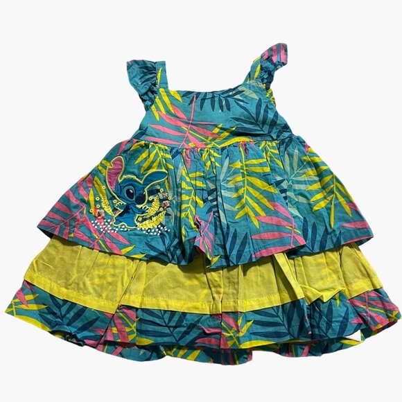 Disney Baby Infant Girls Size 6-9 months Lilo Stitch Dress Twins Multiples Excel - Picture 1 of 10